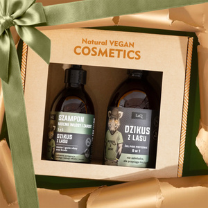 LaQ Dzikus z Lasu Geschenkset für Männer Duschgel 8in1 500 ml + Haarshampoo 300 ml