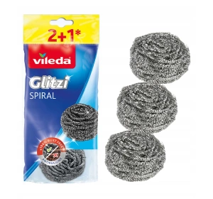 Vileda Glitzi Spiral Edelstahl-Schwamm 3 Stück