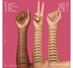 NYX Professional Makeup Blade & Shade Automatischer Augenbrauenstift 08 Chocolate 0,06 g