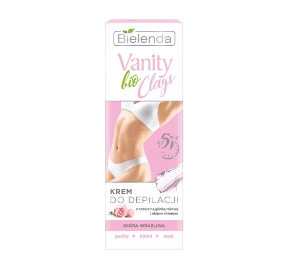 BIELENDA VANITY BIO CLAYS ENTHAARUNGSCREME FÜR EMPFINDLICHE HAUT 100ML