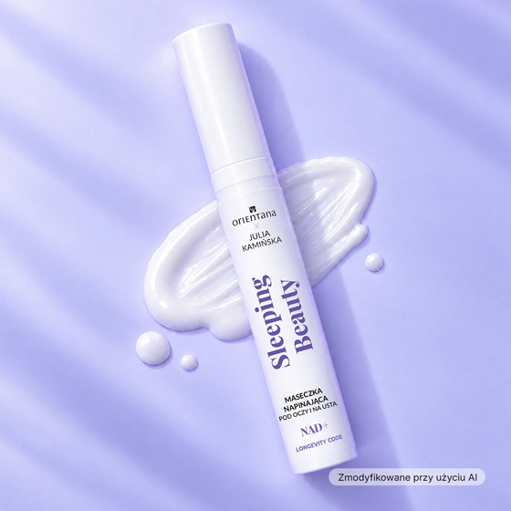 Orientana x Julia Kamińska Longevity Code Sleeping Beauty NAD+ straffende Maske für die Augenpartie und die Lippen 15 ml