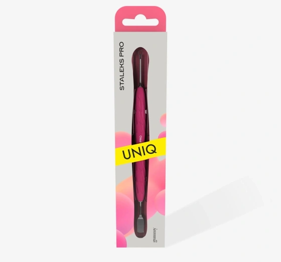 Staleks Pro UNIQ Gummy Doppelter Maniküre-Pusher mit Silikongriff 11/1