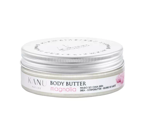 Kliknij na zdjęcie, aby je powiększyć KANU NATURE NÄHRENDE SHEA-KÖRPERBUTTER MAGNOLIE 50G