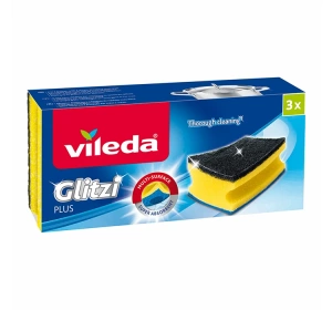 Vileda Glitzi Plus Profilierte Spülschwämme 3 Stück