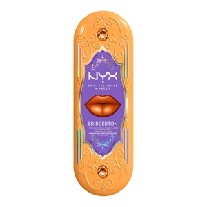 NYX Professional Makeup Bridgerton Royal Treasures Lip Kit 06 Lippen-Make-up-Set Royal Butter Gloss Pout and About 8 ml + Royal Lip Liner Toffee Temptation 0,33 g