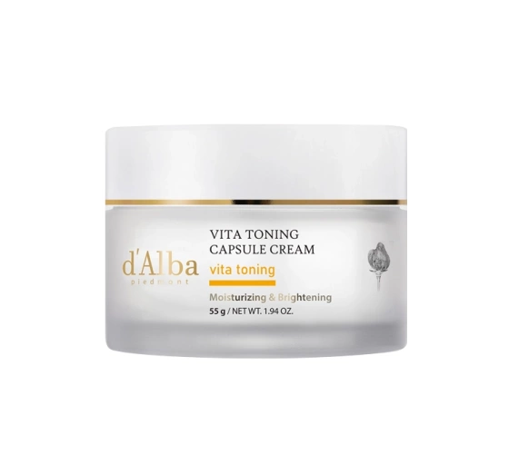 d'Alba Vita Toning Feuchtigkeitsspendend-aufhellende Kapselcreme 55 g