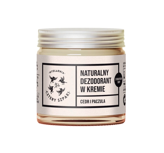 Kliknij na zdjęcie, aby je powiększyć MYDLARNIA CZTERY SZPAKI DEZENTES DEODORANT IN CREME ZEDER UND PATSCHULI 60ML