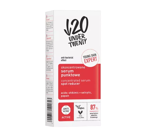 UNDER TWENTY ANTI ACNE ACTIVE KONZENTRIERTES SPOT SERUM 15ML