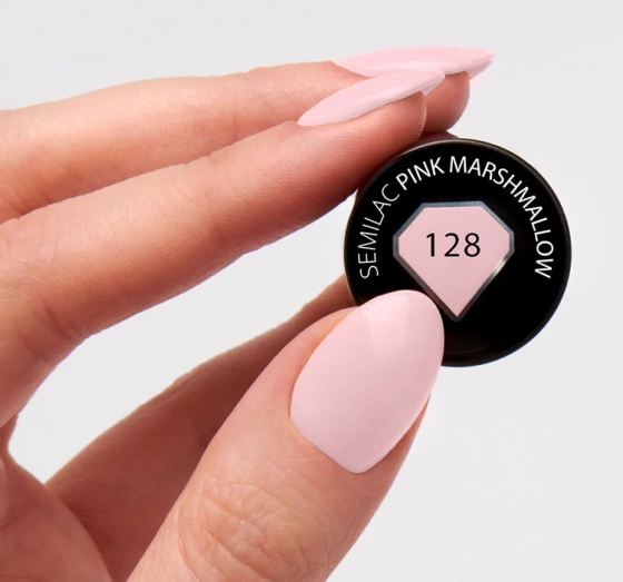 Kliknij na zdjęcie, aby je powiększyć SEMILAC UV HYBRID NAGELLACK PINK MARSHMALLOW 128