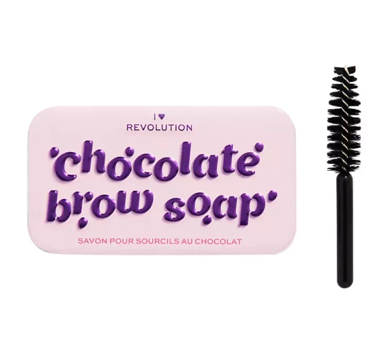 Kliknij na zdjęcie, aby je powiększyć I HEART REVOLUTION CHOCOLATE BROW SOAP TRANSPARENTE AUGENBRAUENSEIFE MIT BÜRSTE 10G