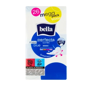 Bella Perfecta Ultra Maxi Blue Binden mit Flügeln 26 Stück