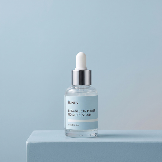 Kliknij na zdjęcie, aby je powiększyć iUNIK Beta-Glucan Power Moisture Serum – feuchtigkeitsspendendes und beruhigendes Gesichtsserum 15 ml