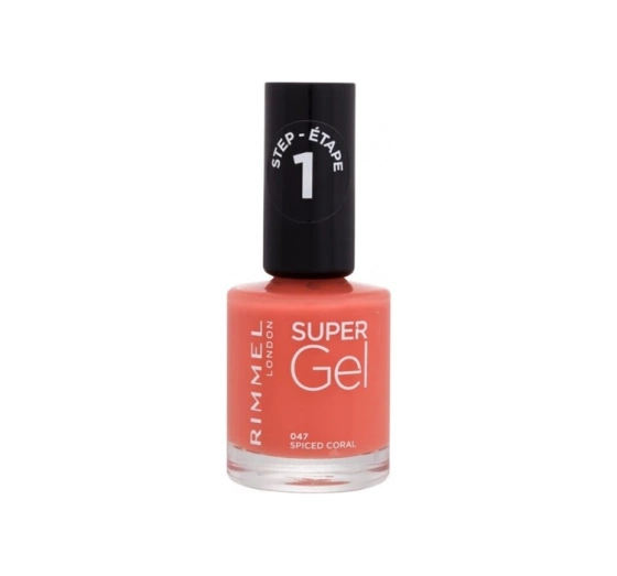Rimmel Super Gel Gel Nagellack 047 Spiced Coral 12ml