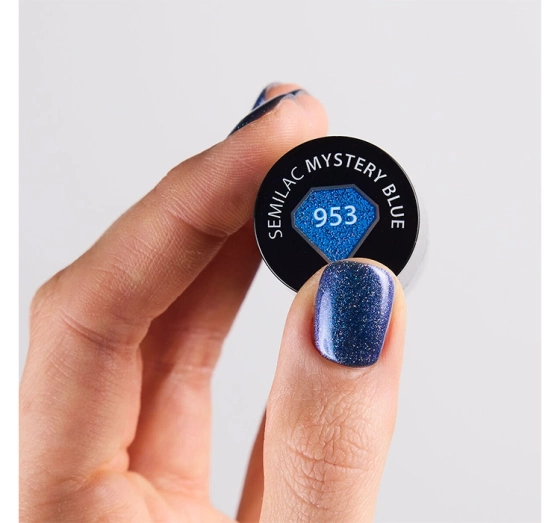 Semilac Winter Wonderland UV-Hybridlack 653 Mystery Blue 7 ml