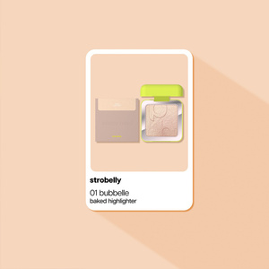 Poppy Head Strobelly gebackener Highlighter für das Gesicht 02 Shinelini 4,2 g