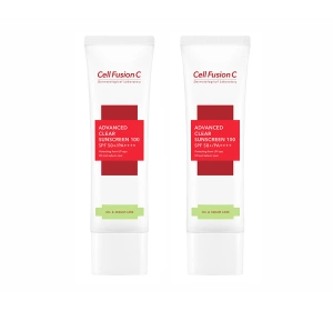 Cell Fusion C Advanced Clear Sunscreen 100 SPF48/PA+++ Sonnencreme 2x35ml