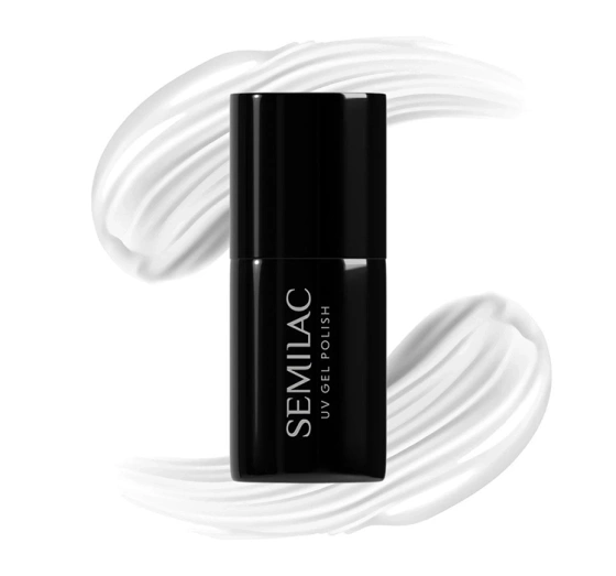 Semilac Black & White UV Hybrid Nagellack 001 Strong White 7 ml