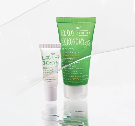 ZIAJA KOKOS KOKOSOWY CREME-MASKE FÜR GESICHT 50ML