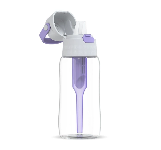 Dafi Solid Filterflasche mit Aktivkohlefilter 0,5 l Violett
