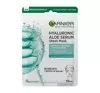 Garnier Hyaluronic Aloe Serum – feuchtigkeitsspendende Stoffmaske, 1 Stück