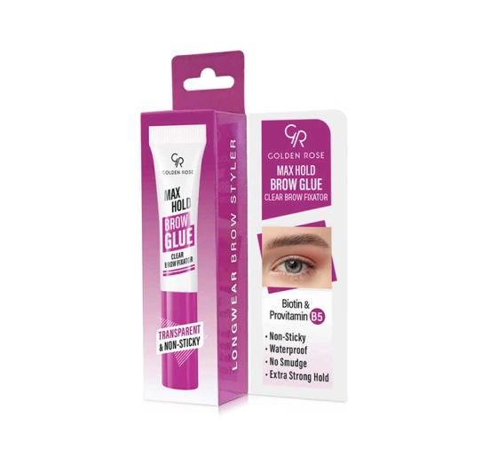 Golden Rose Max Hold Brow Glue wasserfester Brauenkleber Transparent 7ml