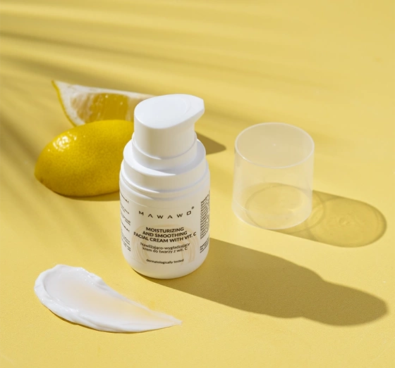 Kliknij na zdjęcie, aby je powiększyć Mawawo Feuchtigkeitsspendend-glättende Gesichtscreme mit Vitamin C 50ml