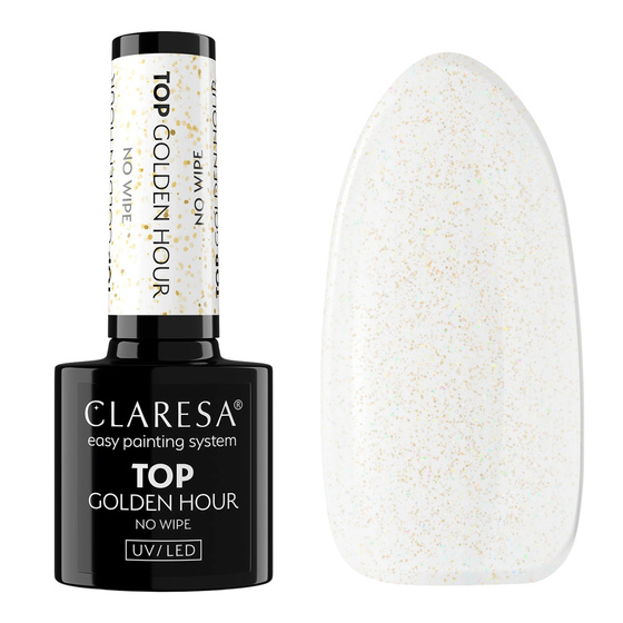 Kliknij na zdjęcie, aby je powiększyć Claresa Golden Hour No Wipe Hybrid-Topcoat ohne Abwischen 5 g