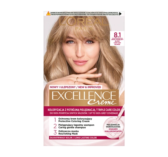  L’Oréal Paris Excellence Créme Haarfarbe 8.1 helles Aschblond