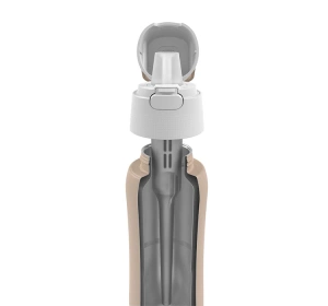 Dafi Solid Steel Cold Thermische Filterflasche mit Aktivkohlefilter 0,5 l Beige