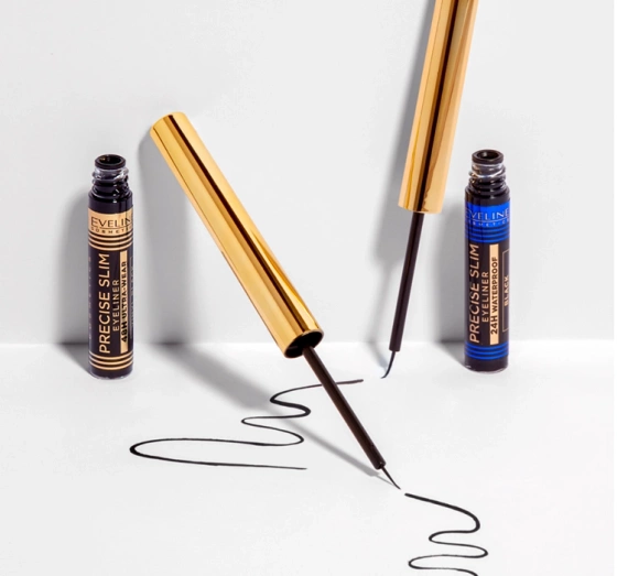 Eveline Precise Slim langanhaltender Eyeliner Vinyl Black 2,8ml