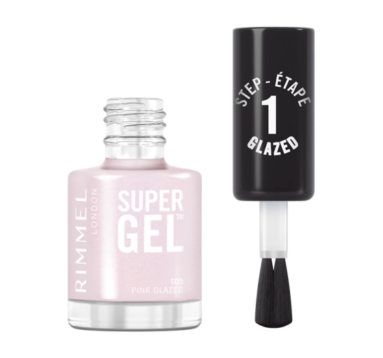 Rimmel Super Gel Nagellack 105 Pink Glazed 12ml