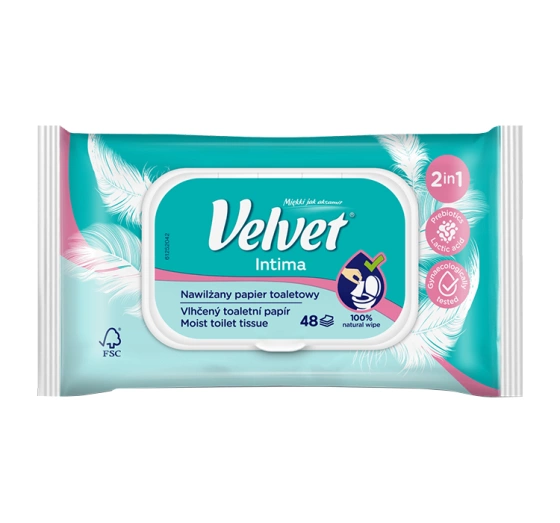 Velvet Intima Feuchtes Toilettenpapier 48 Stück