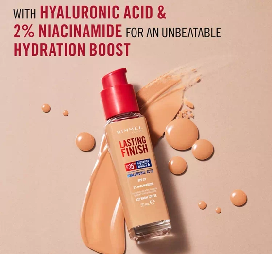 RIMMEL LASTING FINISH 35HR FOUNDATION 150 ROSE VANILLA 30ML