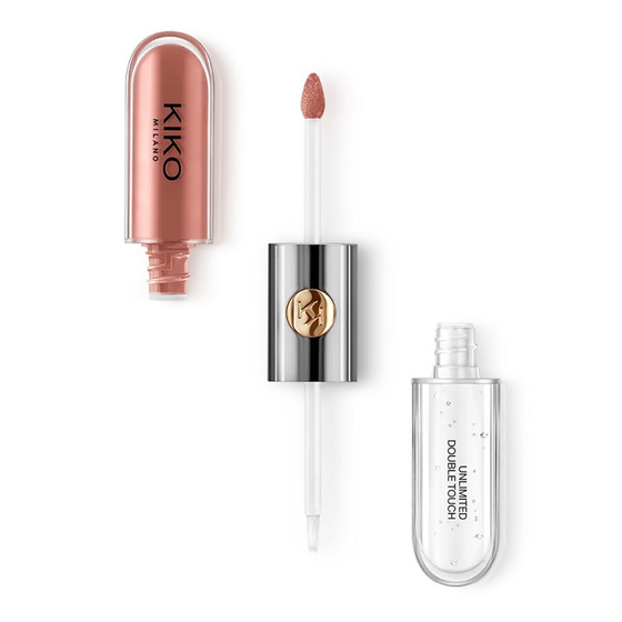   KIKO Milano Unlimited Double Touch Zweiteiliger Flüssiglippenstift 103 Natural Rose 2x 3ml