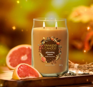 Yankee Candle Signature Große Duftkerze Glistening Leaves 567 g