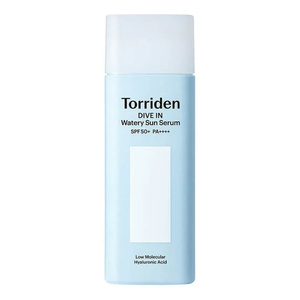 Torriden Dive In Watery Fit Sun Serum – feuchtigkeitsspendendes, leichtes Gesichtsserum mit Lichtschutzfaktor SPF50+ PA++++, 50 ml