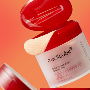 Medicube Red Succinic Acid Peeling Pad – Peeling-Pads für das Gesicht mit Bernsteinsäure, 70 Stück