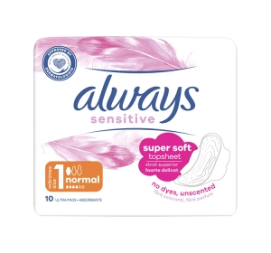 ALWAYS SENSITIVE DAMENBINDEN MIT FLÜGELN 1 NORMAL PLUS 10 STÜCK
