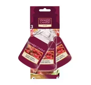 YANKEE CANDLE CAR JAR AUTO-LUFTERFRISCHER DREIERPACK BLACK CHERRY