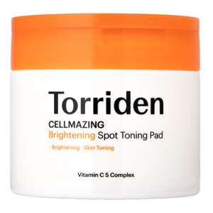 Torriden Cellmazing Brightening Spot Toning Pad – aufhellende Gesichts-Tonisierungspads mit Vitamin C, 70 Stück
