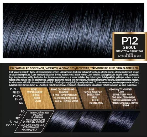Kliknij na zdjęcie, aby je powiększyć LOREAL RECITAL PREFERENCE HAARFARBE P 12