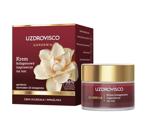 Kliknij na zdjęcie, aby je powiększyć Uzdrovisco Gardenia Reparierende Kollagen-Nachtcreme 50 ml
