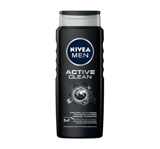Kliknij na zdjęcie, aby je powiększyć NIVEA MEN Active Clean Duschgel für Männer 500 ml