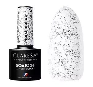 CLARESA SOAK OFF HYBRIDLACK MARSHMALLOW 7 5ML
