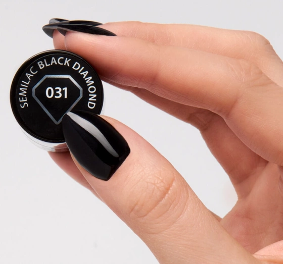 Kliknij na zdjęcie, aby je powiększyć Semilac Black & White UV Hybrid Nagellack 031 Black Diamond 7 ml