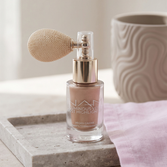 NAM Luminous Veil Dust Highlighter – loser Highlighter für Gesicht und Körper, 2,5 g