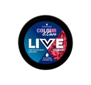 SCHWARZKOPF LIVE COLOUR & CARE FÄRBENDE HAARMASKE PINK 150ML