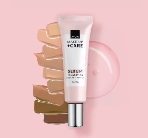 AVON MAKE UP+ CARE SERUM FOUNDATION 3IN1 120N PORCELAIN 30ML