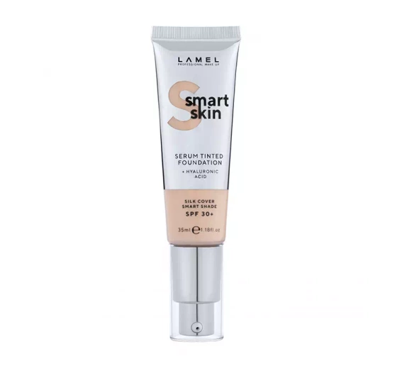LAMEL SMART SKIN SERUM TINTED FOUNDATION FEUCHTIGKEITSSPENDENDE GRUNDIERUNG SPF30+ 401 PORCELAIN 35ML