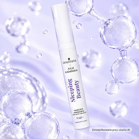 Orientana x Julia Kamińska Longevity Code Sleeping Beauty NAD+ straffende Maske für die Augenpartie und die Lippen 15 ml